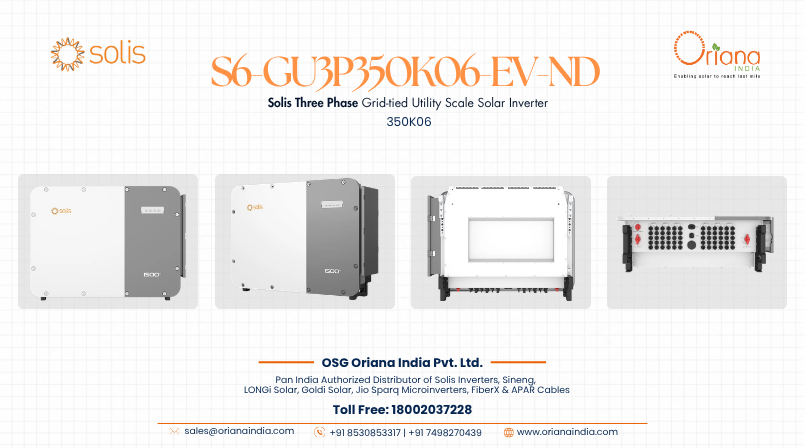 Solis Three Phase Grid-Tied Inverter: S6-GU3P350K06-EV-ND